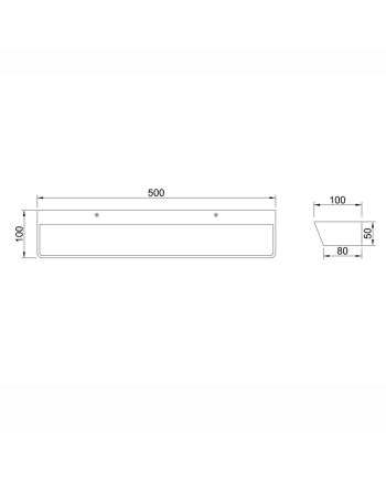 ALTEA * APLIQUE LED BLANCO 40W - 3000K